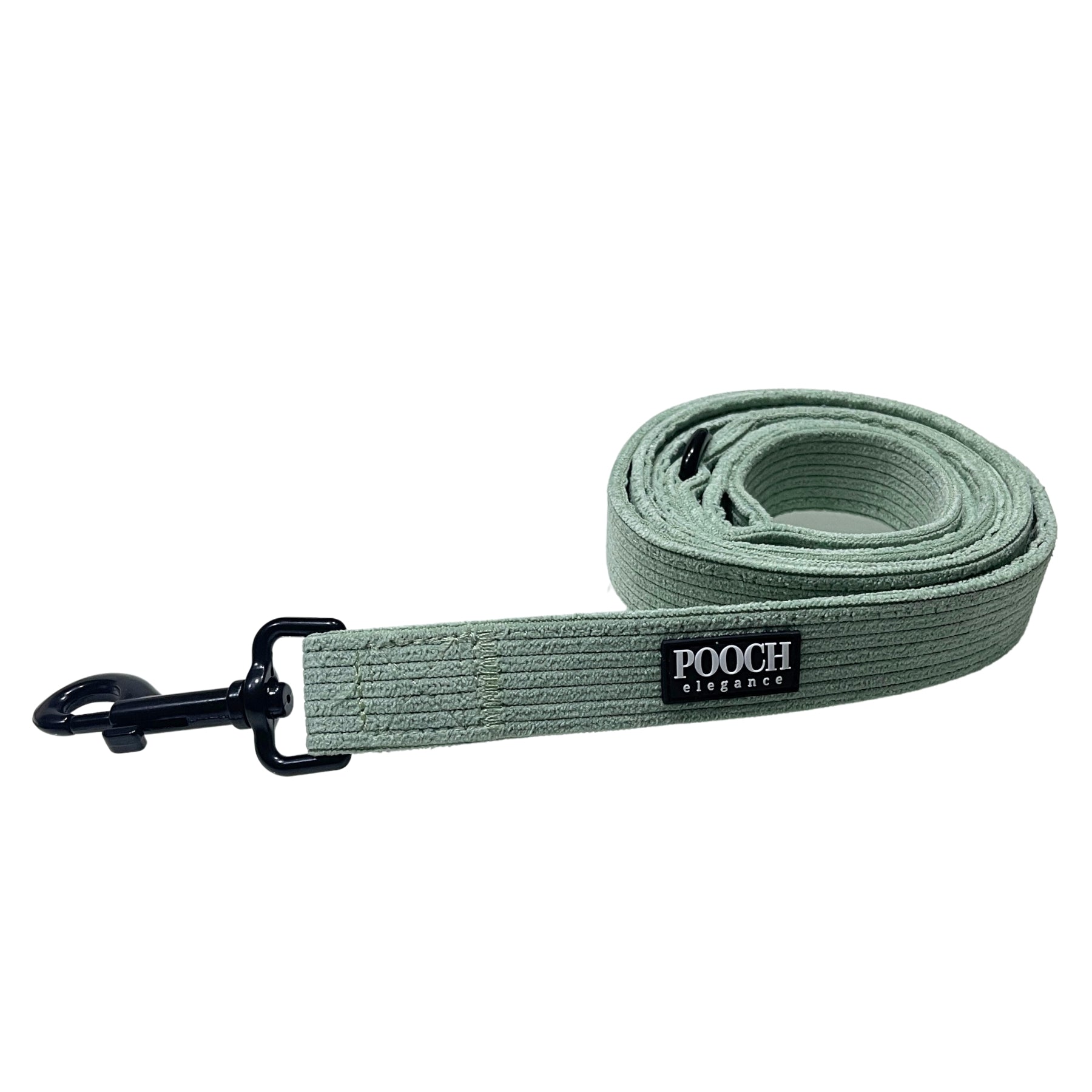 Corduroy Dog Leash - Green Mist