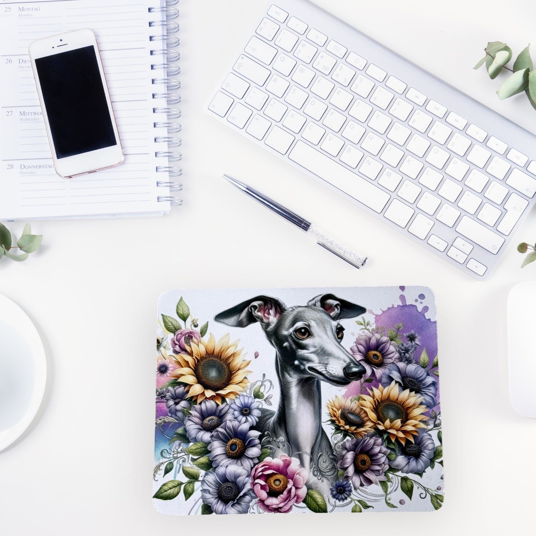 Mouse Pad - Greyhound In Bloom