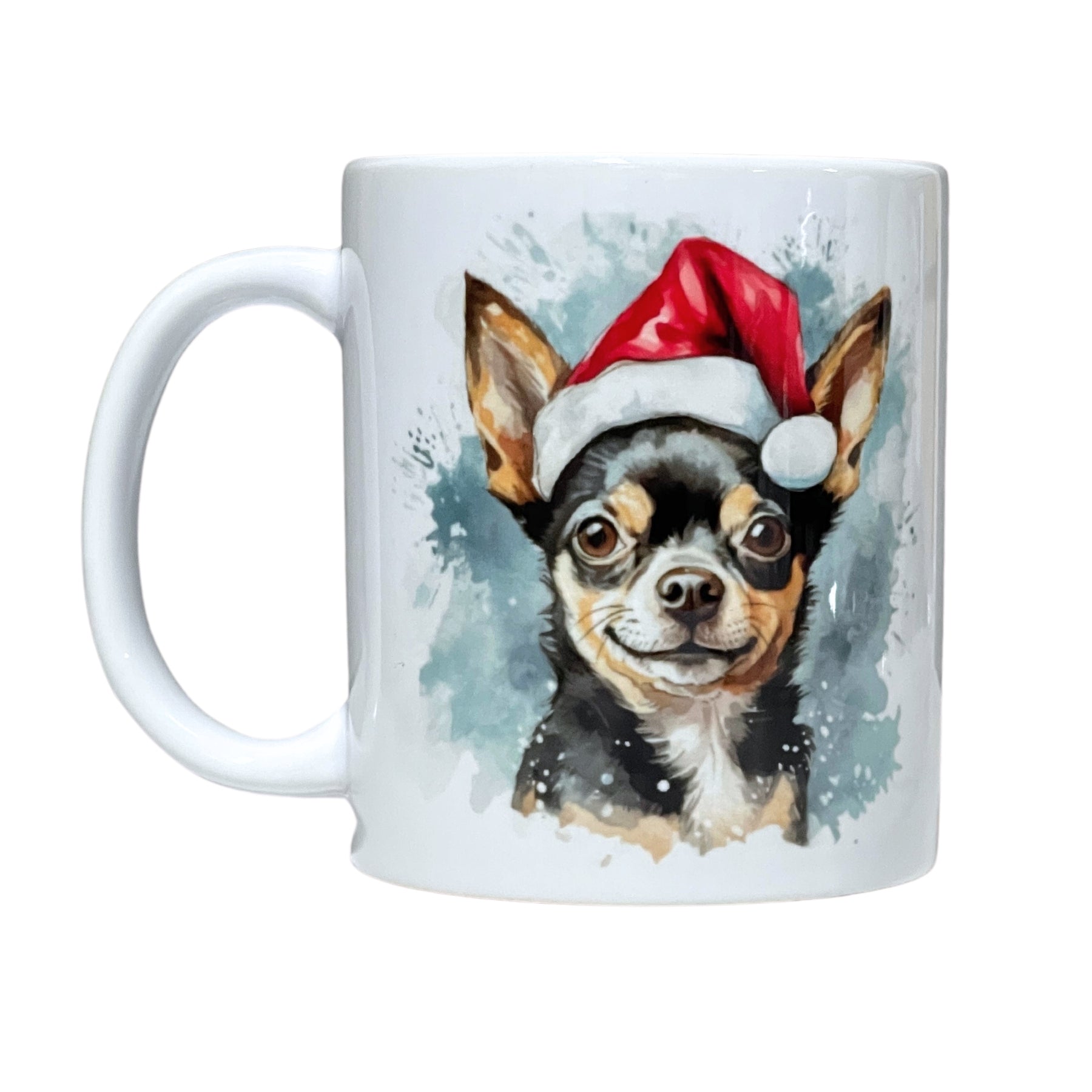 Chihuahua with Santa Hat Mug
