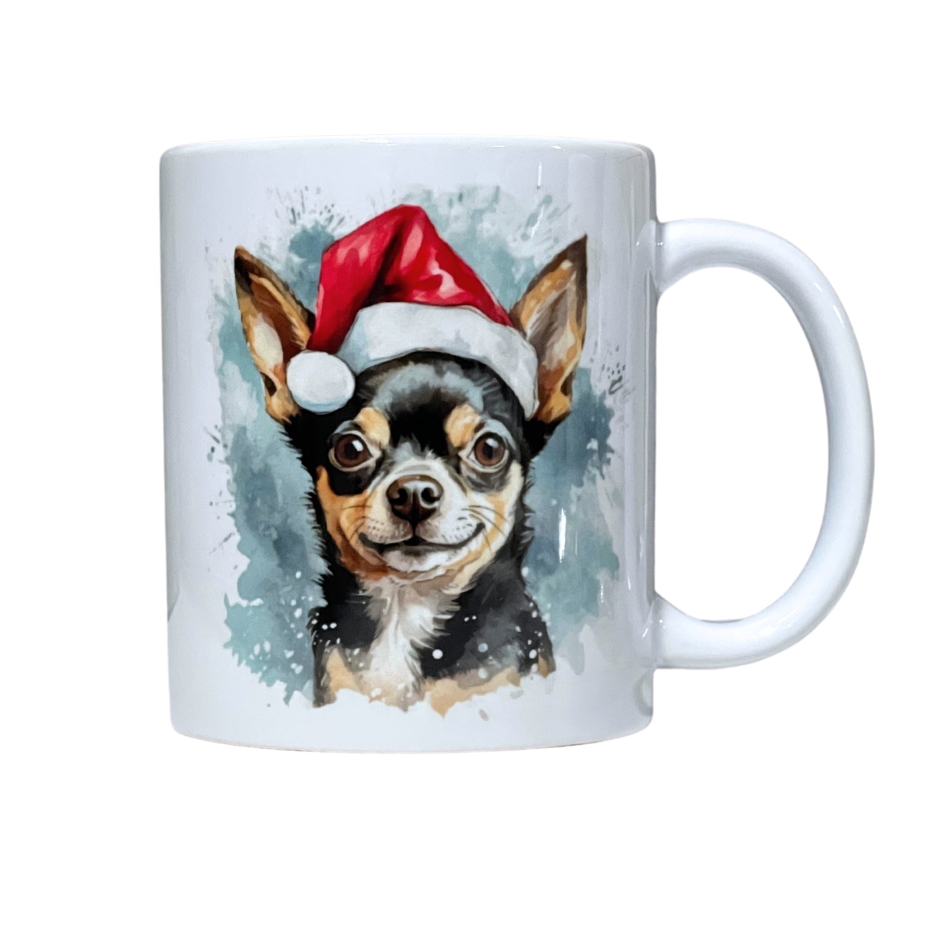 Chihuahua with Santa Hat Mug