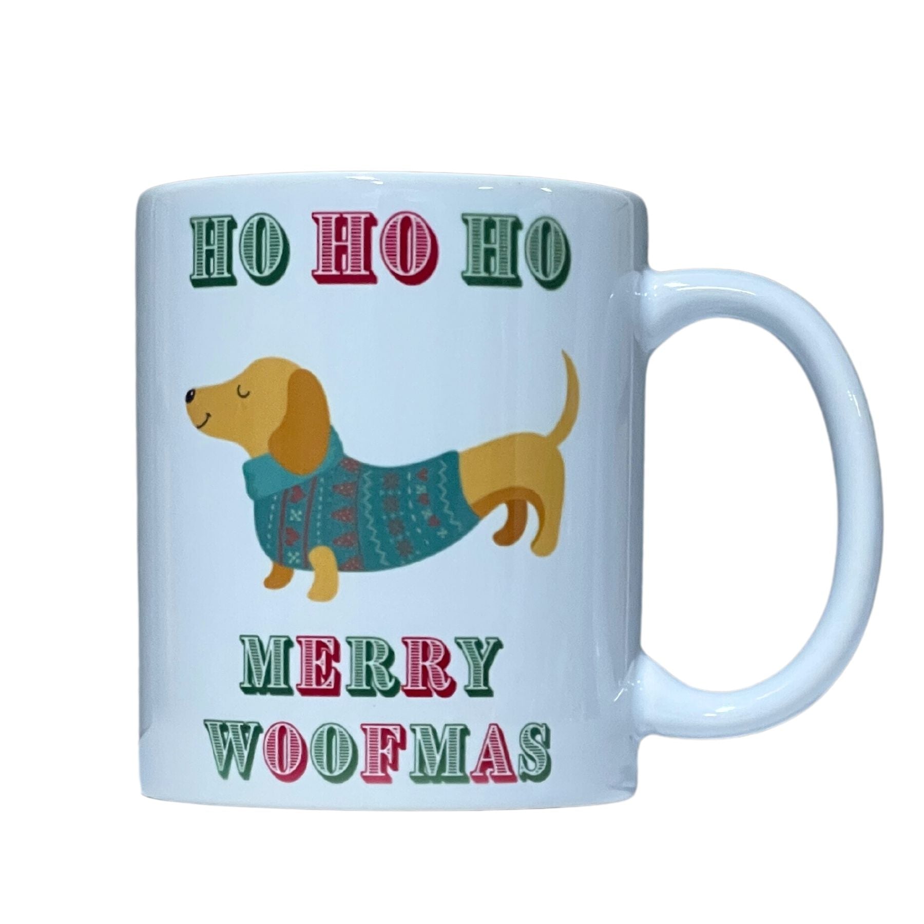Ho Ho Ho Merry Woofmas Mug - Dachshunds