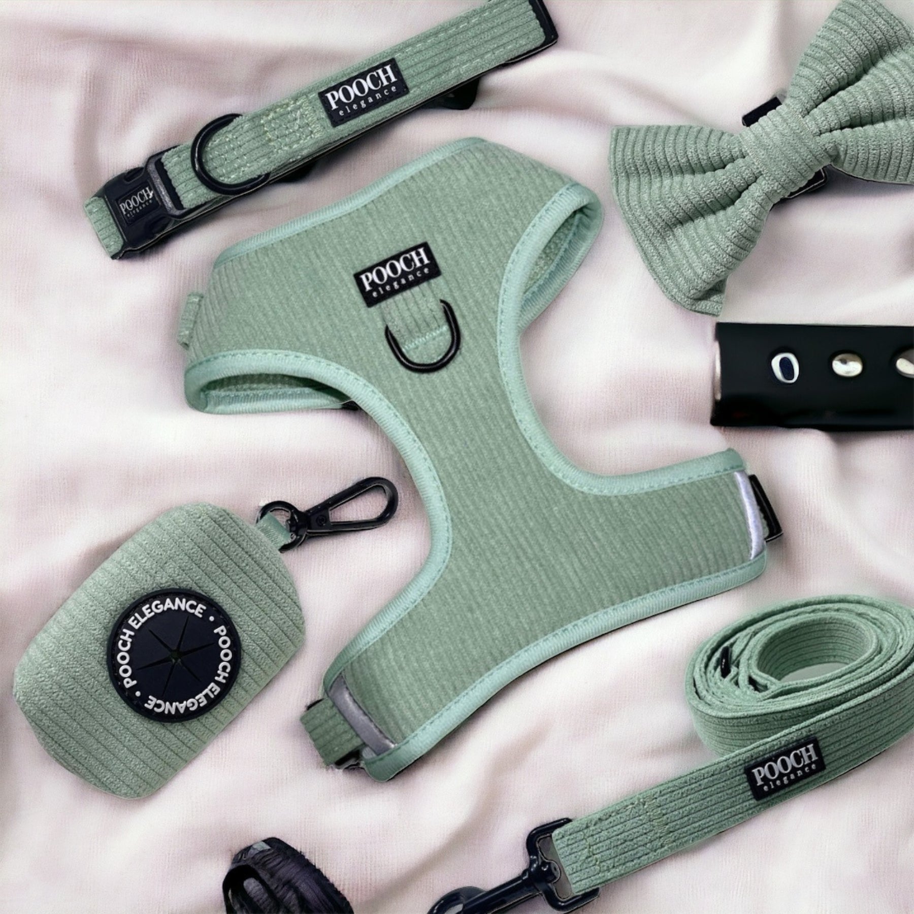 Corduroy Adjustable Harness - Green Mist