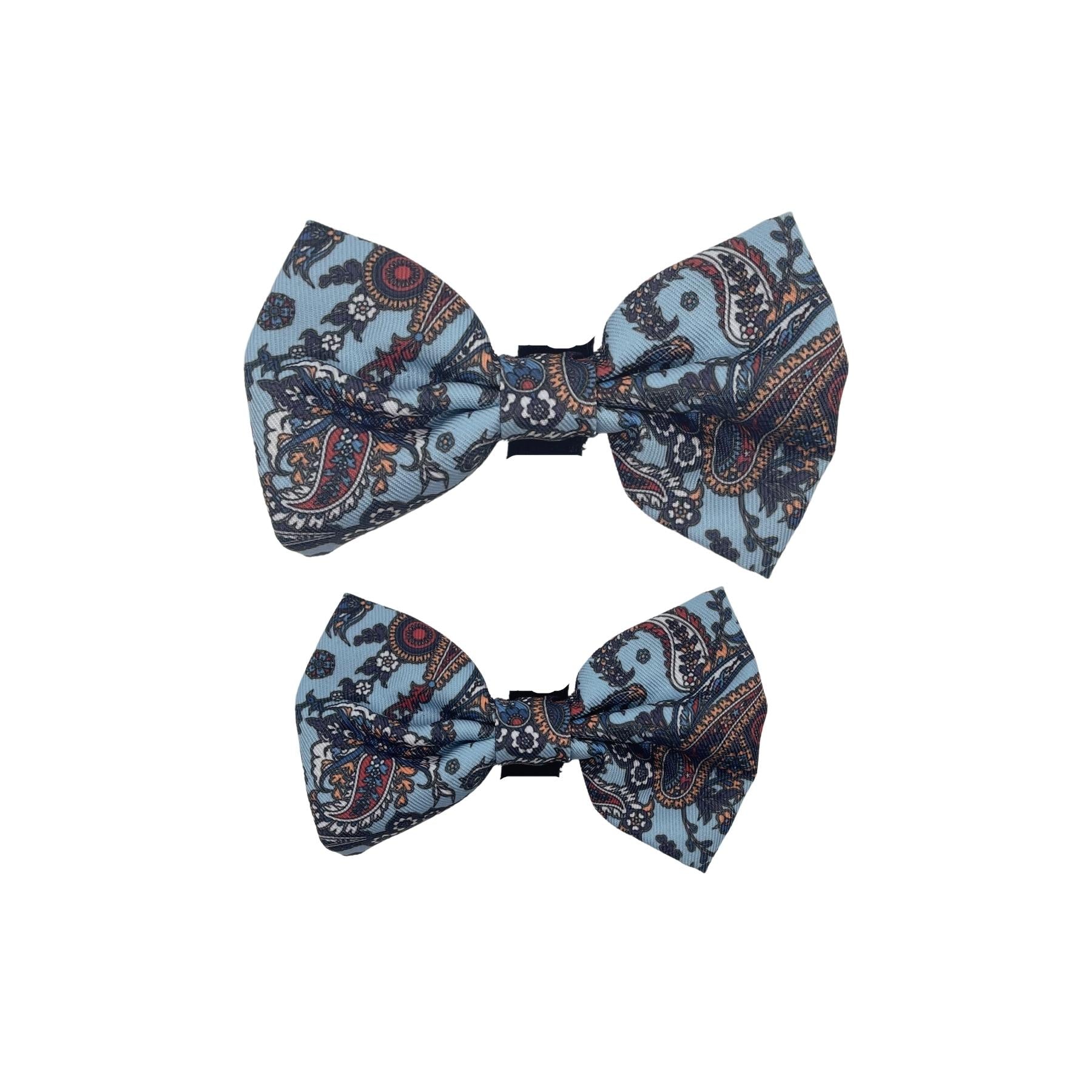 Paisley Blues Bow Tie