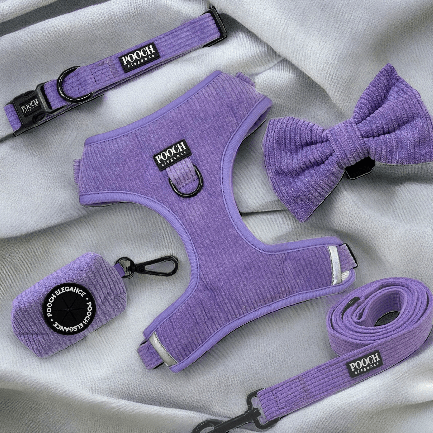 Corduroy Adjustable Harness - Dusty Purple