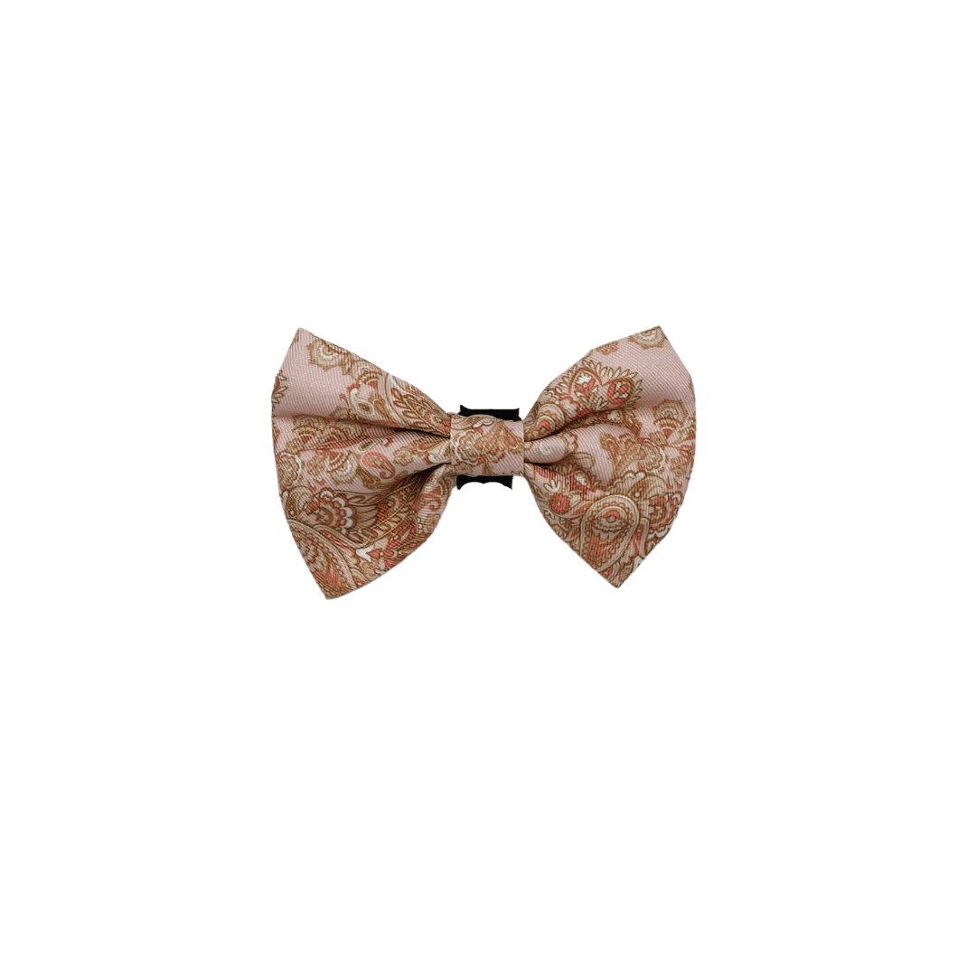 Paisley Blush Bow Tie - Pooch Elegance