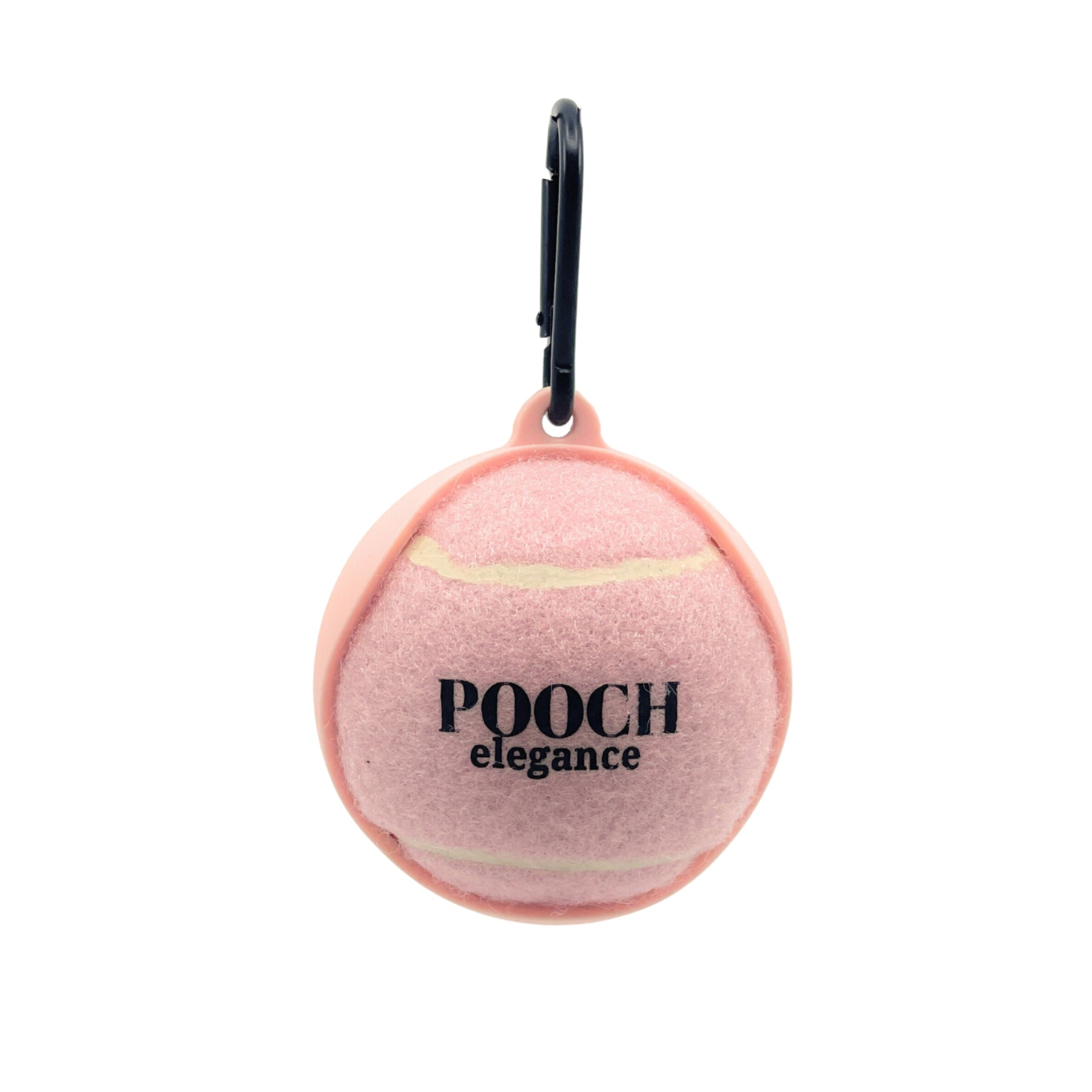 Dog Tennis Ball & Holder - Pastel Pink