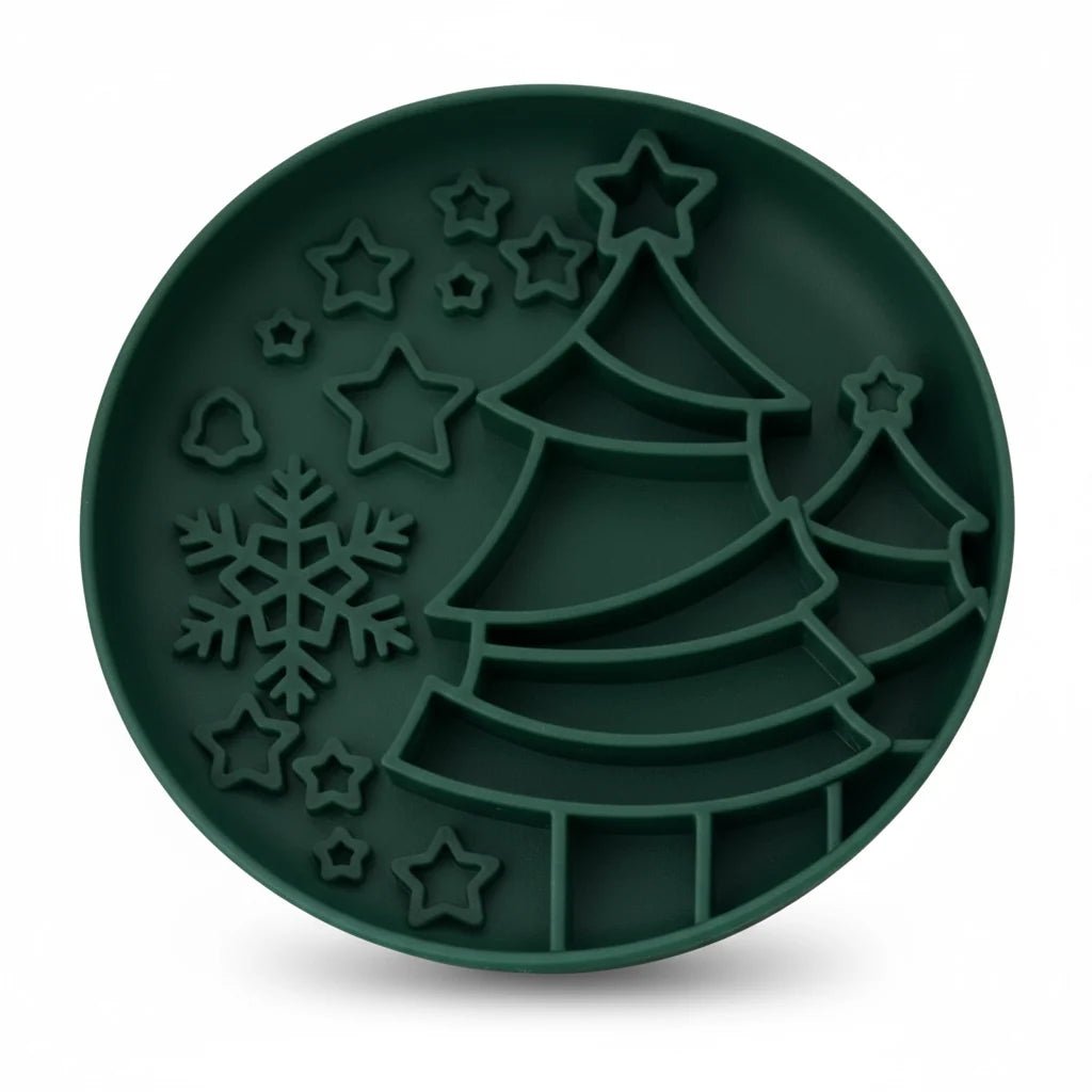 Christmas Themed Slow Feeder - Green