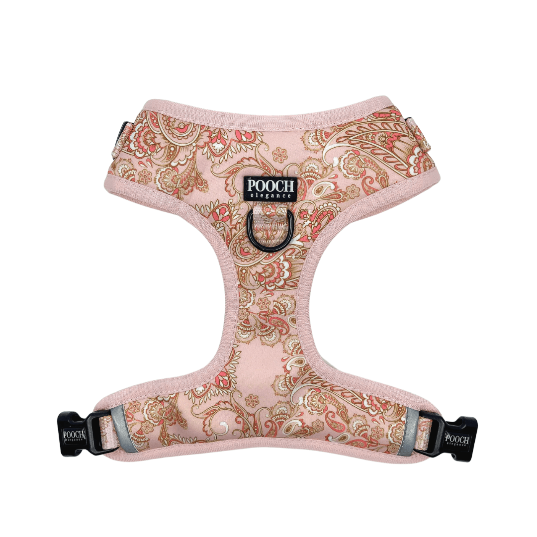 Paisley Blush Adjustable Harness - Pooch Elegance