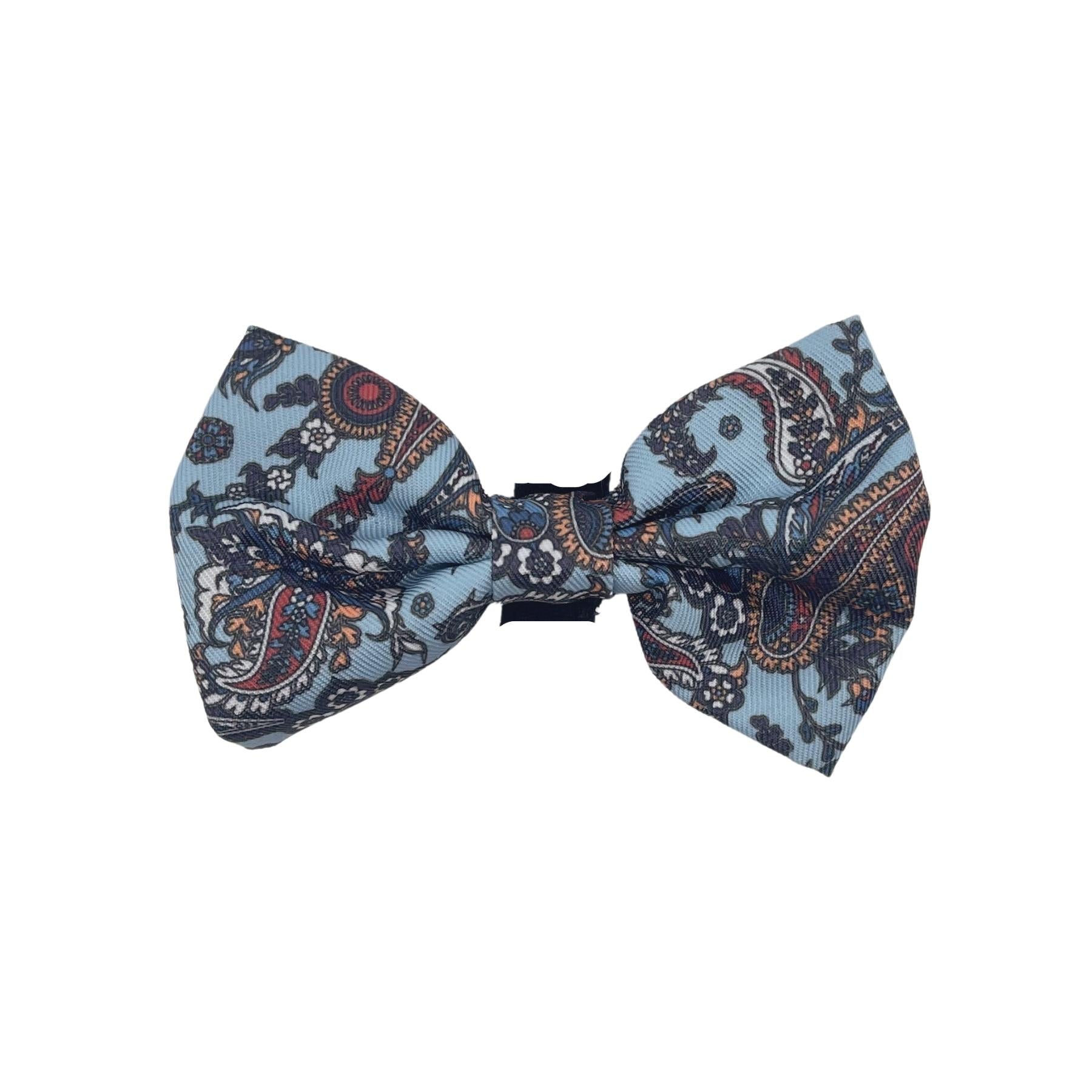 Paisley Blues Bow Tie