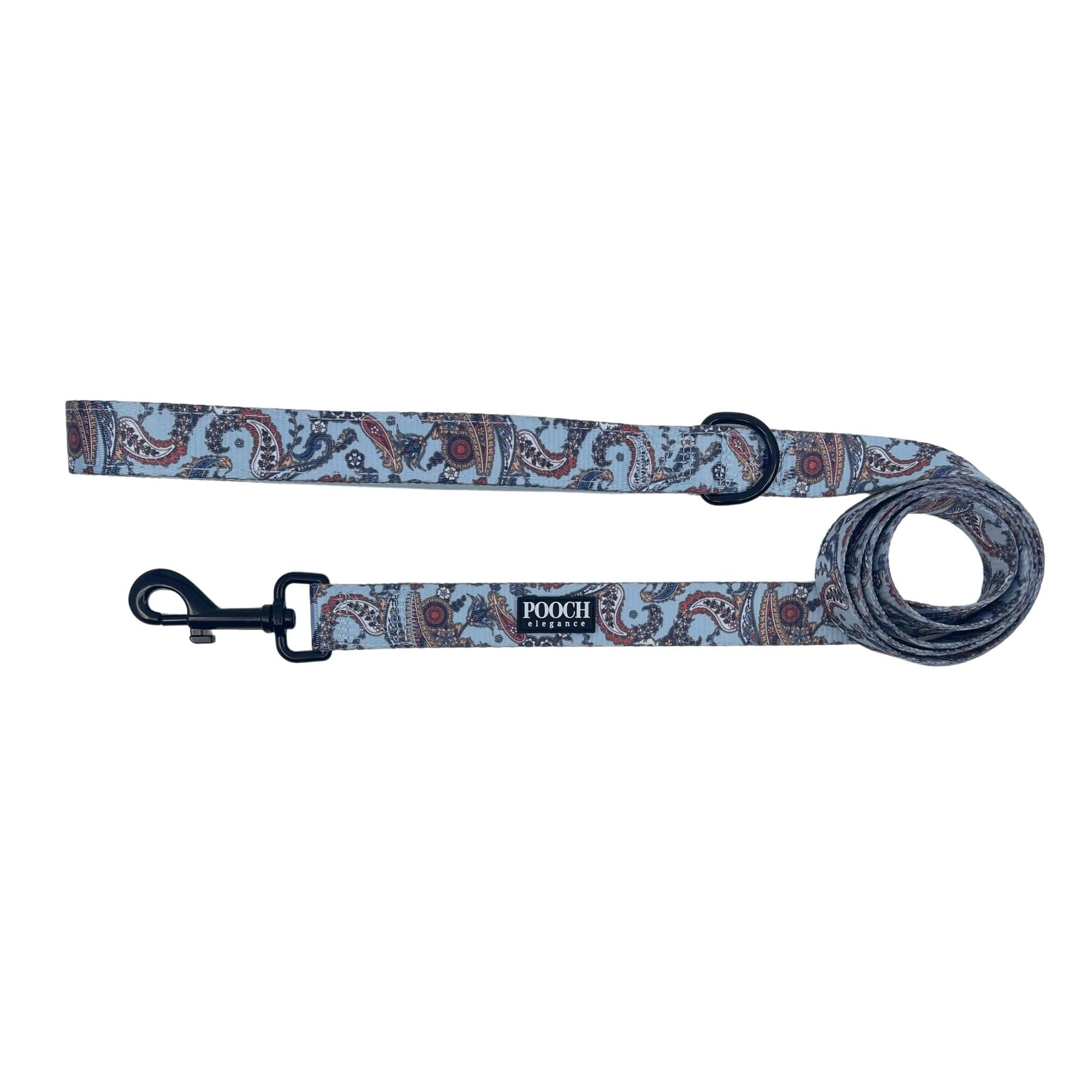 Paisley Blues Leash - Pooch Elegance